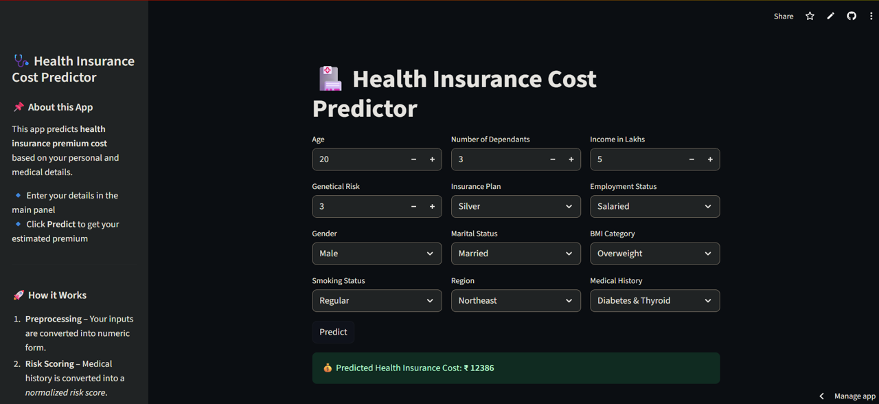 Health Insurance App UI